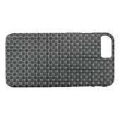Micro Checkered Black iPhone Protector Case-Mate iPhone Case (Achterkant (Horizontaal))