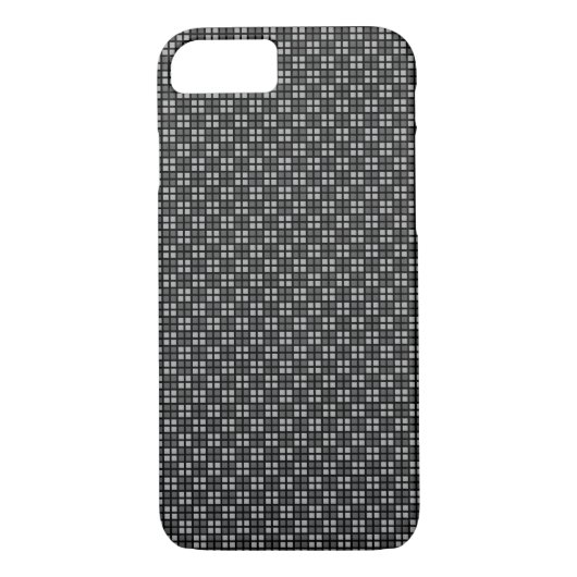 Micro Checkered Black iPhone Protector Case-Mate iPhone Case (Achterkant)