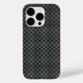 Micro Checkered Black iPhone Protector Case-Mate iPhone Case (Achterkant)