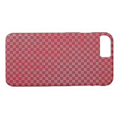 Micro Checkered Red iPhone Protector Case-Mate iPhone Case (Achterkant (Horizontaal))