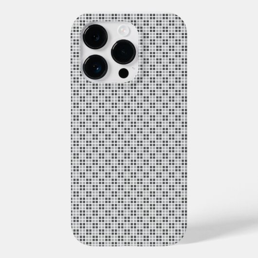 Micro Checkered White iPhone Protector Case-Mate iPhone Case (Achterkant)
