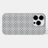 Micro Checkered White iPhone Protector Case-Mate iPhone Case (Achterkant (horizontaal))
