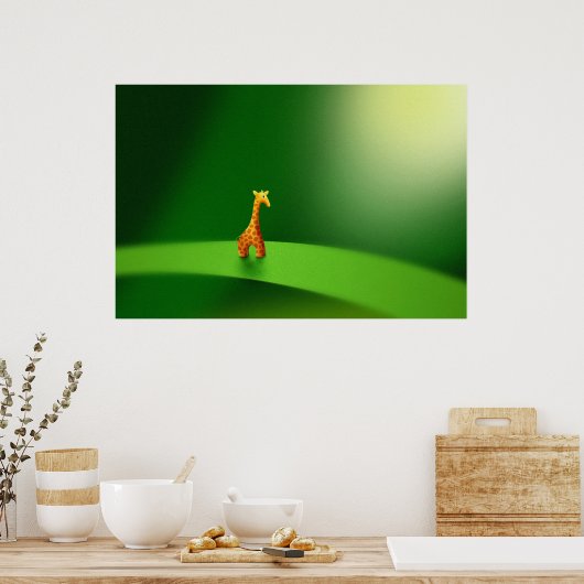 Micro-dieren - Giraffe Poster (Keuken)