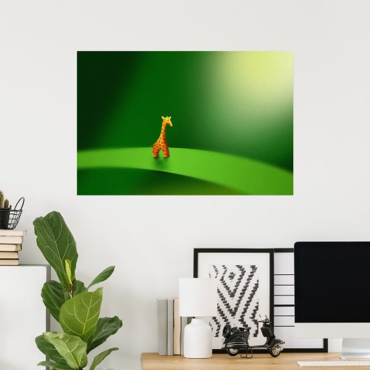 Micro-dieren - Giraffe Poster (Thuiskantoor)
