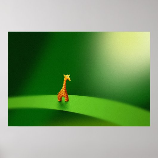 Micro-dieren - Giraffe Poster (Voorkant)