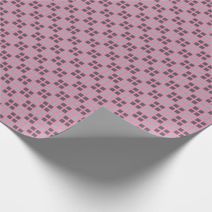 Micro- Geruit Roze Verpakkend Document Cadeaupapier