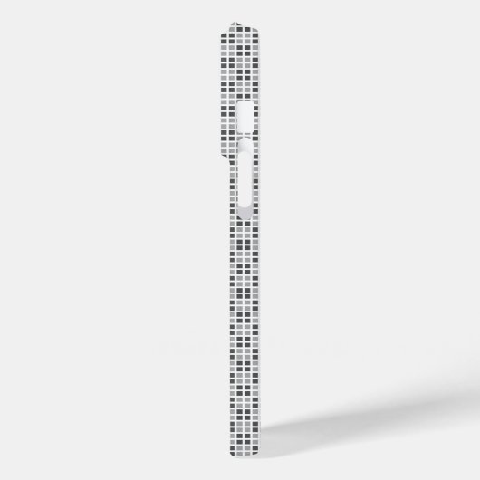 Micro geruite witte iPhone-beschermer Case-Mate iPhone Case (Achterkant / Links)