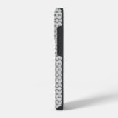 Micro geruite witte iPhone-beschermer iPhone Hoesje (Linkerkant)