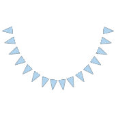 Micro Hartjes Wit - Babyblauw Vlaggetjes (Alle)