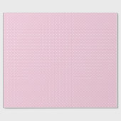 Micro Hartjes Wit - Licht Roze Cadeaupapier (Vlak)