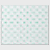 Micro Hearts Bluegrass Groen - Wit Cadeaupapier (Vlak)