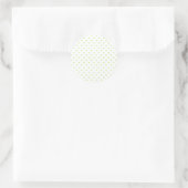 Micro Hearts Lentgroen - Wit Ronde Sticker (Tas)