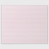 Micro Hearts Raspberry - Wit Cadeaupapier (Vlak)