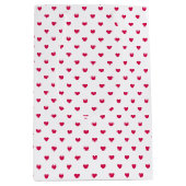 Micro Hearts Raspberry - Wit Medium Cadeauzakje (Voorkant)
