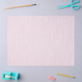 Micro Hearts Raspberry - Wit Tissuepapier (Craft)