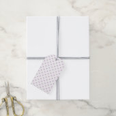 Micro Hearts Zacht Lila - Wit Cadeaulabel (Met Touw)