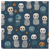 Micro mummies halloween patroon stof (Close Up)