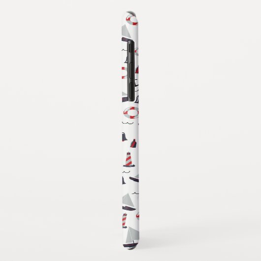 Micro Nautical Pattern  stijl print. Case-Mate iPhone Case (Achterkant/links)