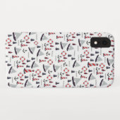 Micro Nautical Pattern  stijl print. Case-Mate iPhone Case (Achterkant (horizontaal))