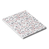 Micro Nautical Pattern  stijl print. Notitieblok (Schuin)