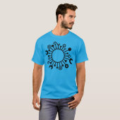 micro-organisme - Zwart T-shirt (Voorkant volledig)