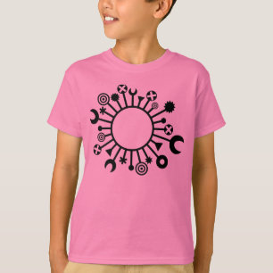 micro-organisme - zwart t-shirt