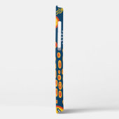 Micro-organismen Donkerblauw: Biologiepatroon Case-Mate iPhone Case (Achterkant / Links)