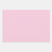 Micro Polka Dot White - Light Pink Inpakpapier Vel (Voorkant 2)