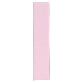 Micro Polka Dot White - Light Pink Korte Tafelloper (Voorkant)
