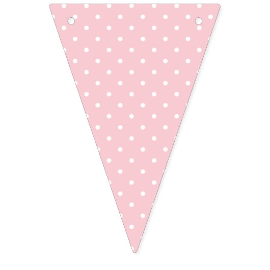 Micro Polka Dot White - Pink Vlaggetjes (Derde vlag)