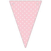Micro Polka Dot White - Pink Vlaggetjes (Tweede vlag)