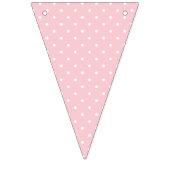 Micro Polka Dot White - Pink Vlaggetjes (Eerste vlag)