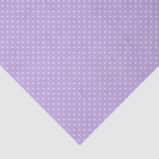Micro Polka Dot White - Soft Lavender Tissuepapier (Detail)