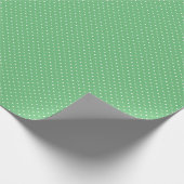 Micro Polka Dot White - Summer Green Cadeaupapier (Hoek)