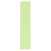Micro Polka Stip Wit - Lente Groen Korte Tafelloper (Voorkant)