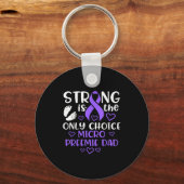 Micro Preemie Nicu New Dad Strong Premature Birth Sleutelhanger (Voorkant)