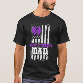 Micro Preemie Nicu New Dad Succeed vroegtijdige ge T-shirt