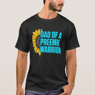 Micro Preemie NICU New Dad Sunflower Premature Bir T-shirt