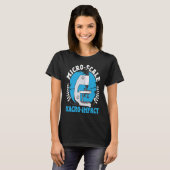 Micro Schaal Macro Impact Microbiologie Microbiolo T-shirt (Voorkant volledig)