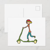 Micro Scooter Briefkaart (Voorkant / Achterkant)