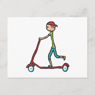 Micro Scooter Briefkaart