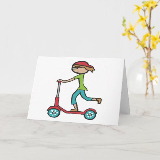 Micro Scooter Kaart (Gele Bloem)