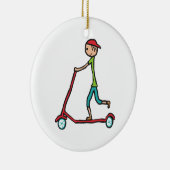 Micro Scooter Keramisch Ornament (Rechts)