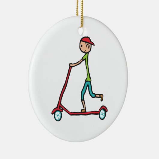 Micro Scooter Keramisch Ornament (Rechts)
