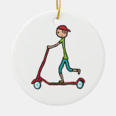 Micro Scooter Keramisch Ornament (Voorkant)