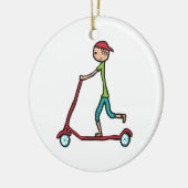Micro Scooter Keramisch Ornament (Links)