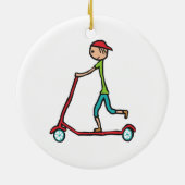 Micro Scooter Keramisch Ornament (Achterkant)