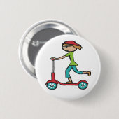 Micro Scooter Ronde Button 5,7 Cm (Voorkant /achterkant)