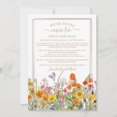 Micro Smaller Wedding Colorful Wild Flowers Kaart (Voorkant)