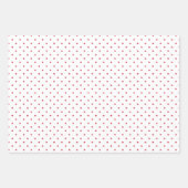 Micro Stars 3 Rood - Wit Inpakpapier Vel (Voorkant 3)